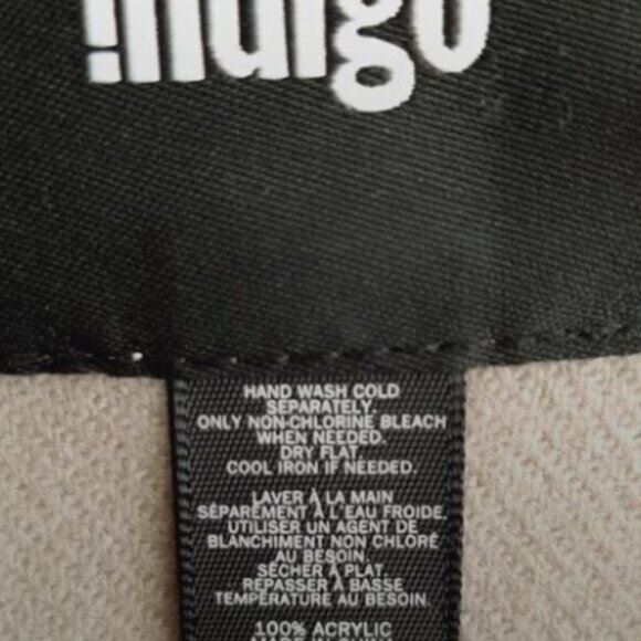 INDIGO / Soft Fleece Blanket Tassel Fringe Cream Light Beige Neutral - Picture 6 of 9